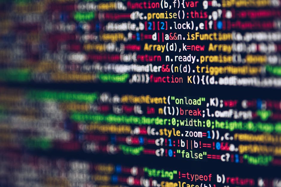 A close-up view of a computer screen displaying a code editor with HTML and CSS code. The code includes tags such as <html>, <head>, <title>, and <link>, with syntax highlighting in various colors lik